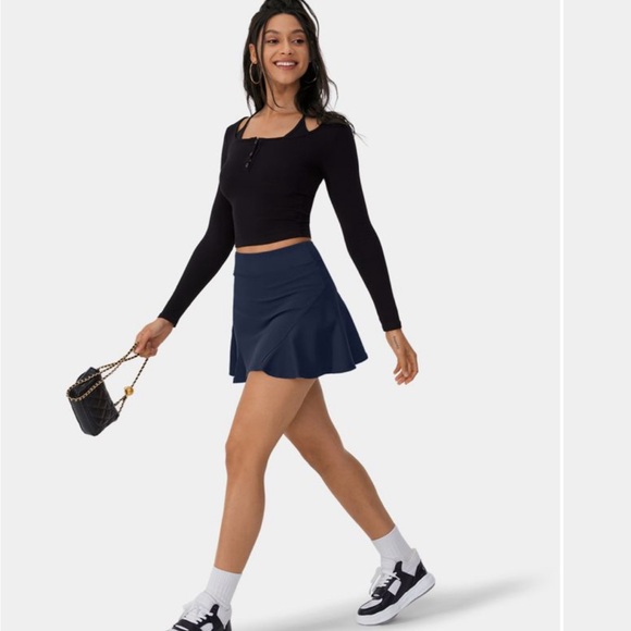 Halara Tennis Golf Skirt Hidden Pockets Navy Blue women’s Size Small - Picture 7 of 14